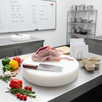 Planche à découper en PEHD ZSPE à faible absorption d'humidité pour marché des fruits de mer, présentoir à poisson sur glace, planche à découper en plastique