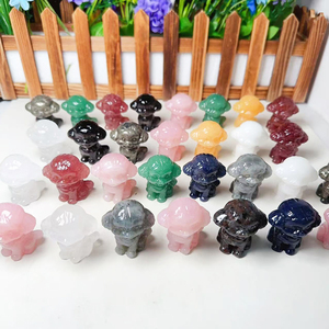 หินควอตซ์ธรรมชาติผสมขนาด 45 มม. สำหรับงานประดิษฐ์รูปสัตว์ ตุ๊กตาหมา สำหรับตกแต่งบ้าน ลดราคาพิเศษ - Product Image 4