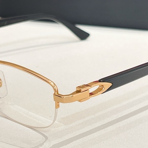 Bán Hot cổ điển kính quang học ống kính theo toa lớn nửa kim loại vuông kính khung - Product Image 3