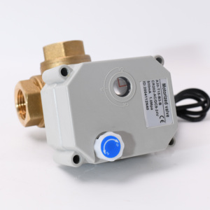 12V 24V 1/<span class=keywords><strong>2</strong></span> "DN15mm毫米CR202 <span class=keywords><strong>2</strong></span>线常闭<span class=keywords><strong>3</strong></span>路电机电动黄铜阀 - Product Image 4