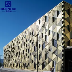 Keenhai Commercial 3D Aluminum Veneer Exterior Wall Cladding Facade Materials Superior Quality for Curtain Walls