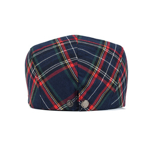 قبعة قطنية كتانية مخططة كلاسيكية مخصصة ومزخرفة قابلة للضبط وذات حلقة <span class=keywords><strong>HOOK</strong></span>&<span class=keywords><strong>LOOP</strong></span> قبعات رجالية أنيقة - Product Image 5