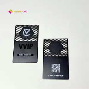 Commerci all'ingrosso YTS 2022 biglietto da visita in metallo personalizzato caldo biglietto da visita Vip in metallo con carta regalo in lamina d'oro