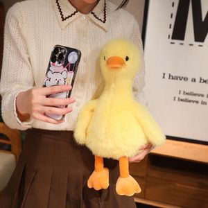 Simpatico Pupazzo di Peluche a Forma di Anatra Gialla Seduta, Anatra Bianca e Nera, Regalo <span class=keywords><strong>per</strong></span> <span class=keywords><strong>Bambini</strong></span>, Compagno di Sonno, Cuscino a Forma di Piccola Oca - Product Image 3