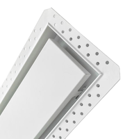 Rejilla de Ventilación Oculta de Metal para Pared, Rejilla de Salida de Aire Empotrada para HVAC en Edificios
