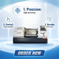 Torno CNC de Cama Plana CK6150 con Controlador FANUC/GSK para Torneado de Metal
