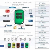 SK-382 433mhz Control Remoto Universal Impermeable RF con Clonación y Aprendizaje de Código Fijo para Abridor de Puerta de Garaje