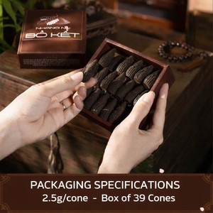 Handmade 100% Natural Organic Eco-Friendly <b>Cone</b> <b>Incense</b> Vietnamese Soapberry Mild Fragrance Non-Irritating Long-lasting - Product Image 5