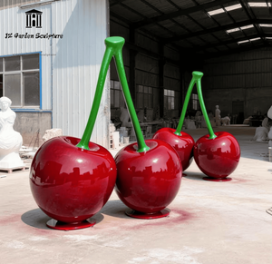 Escultura de Cereza Gigante Personalizada de Fibra de Vidrio para Decoración de Tiendas y Granjas de Frutas - Product Image 4