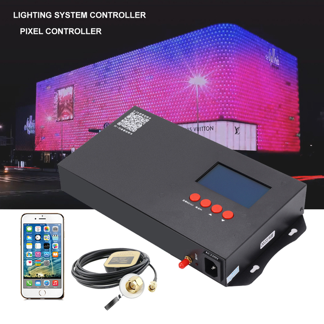 Aipin M-C8 8 Port DMX 512 Serial SPI signal RDM Decoder Master RGB LED Strip Light Constant Voltage Program Project Controller