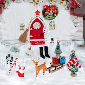 Dool House <span class=keywords><strong>Casa</strong></span> <span class=keywords><strong>de</strong></span> muñecas Nightlight Fairy Door Juego <span class=keywords><strong>de</strong></span> decoración <span class=keywords><strong>de</strong></span> Navidad Modelo <span class=keywords><strong>de</strong></span> simulación <span class=keywords><strong>de</strong></span> escena en miniatura - Product Image 5