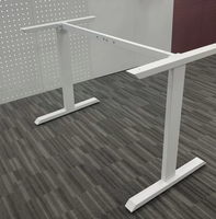 Table de bureau moderne et simple, pied de table, bureau d'ordinateur exécutif, bureau modulaire facile à assembler, cadre en fer, utilisation en bureau