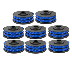 Paquete de 8 cabezales de hilo para cortacésped inalámbrico Ryobi RLT4027 5132002671 RAC123, ligeros y de fácil montaje - Product Image 1
