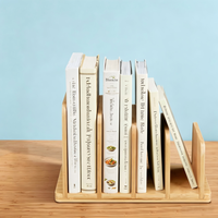 Organisateur de livres de cuisine, support de livre de cuisine en bambou, support robuste pour ranger les livres de recettes, pour un rangement pratique des livres de cuisine