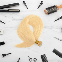 Extensions de cheveux 100% Remy en cheveux humains, extensions à pointe en I, extensions à micro-perles en kératine, extensions de cheveux invisibles sans couture pour salon