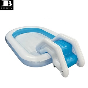 <span class=keywords><strong>Pataugeoire</strong></span> gonflable en PVC personnalisée avec <span class=keywords><strong>toboggan</strong></span> amovible, centre de jeux d'eau gonflable durable pour les enfants, le jardin et l'arrière-cour - Product Image 5