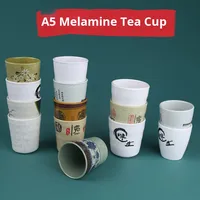 A5 Grade Melamine Commercial Tee tassen & Untertassen Set Fast Food Restaurants Hoch temperatur beständiges Anti-Fall für Tee & Kaffee