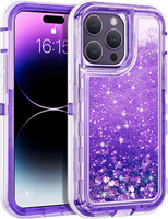 Coque à paillettes liquides pour iPhone 18 17 16 15 14 13 12 11 Pro Max, étui de luxe antichoc robuste avec liquide flottant