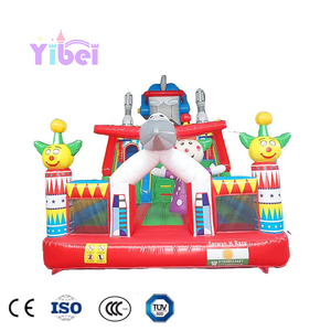 Offre Spéciale petit trampoline violet de maison de rebond de PVC commercial avec le château plein d'entrain <span class=keywords><strong>gonflable</strong></span> de la glissière 5*8m pour des enfants - Product Image 1