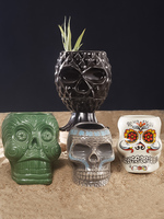 Personnalisé Pina Colada Noix de Coco Shell Tiki Tasse en Céramique Tiki Bière Cocktail Tasse Personnalisée Pour Bar Pour Alcool