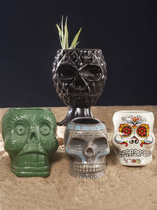 Personalizado Piña Colada Coco Shell Tiki Taza Cerámica Tiki Cerveza Cóctel Taza Personalizada Para Bar Para Alcohol - Product Image 4