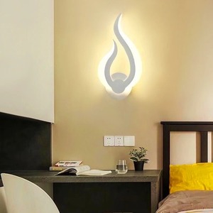 Modern LED up Down Wall <b>Light</b> Lighting Fixture Flame Design Bedside <b>Light</b> Minimalist <b>Sconce</b> Lamp Indoor Outdoor - Product Image 3