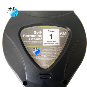 Dispositivi per contenitori di linea di vita verticale costruzione sistema di binari rigidi protezione anticaduta personale linea di vita retrattile da 6 metri - Product Image 4