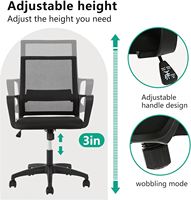 Chaise de bureau ergonomique moderne en maille avec base chromée, siège en mousse à mémoire de forme épaisse couleur beurre de cacahuète, hauteur réglable, télécommande - Boss Home