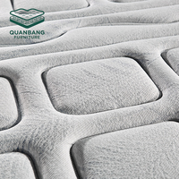 Matelas de luxe pleine grandeur au meilleur prix pour chambre à coucher, matelas en mousse à mémoire de forme de haute qualité avec ressorts ensachés pour hôtel