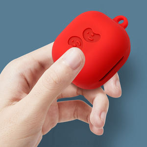 Funda protectora de cuerpo completo que absorbe los golpes, carcasa de silicona suave con llavero para Samsung <span class=keywords><strong>Galaxy</strong></span> <span class=keywords><strong>Buds</strong></span> Live - Product Image 4