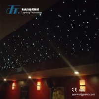 Plafond en fibre optique pour hôtel, lumière RGB, ciel étoilé, plafond de haute qualité, tuile de plafond étoilée
