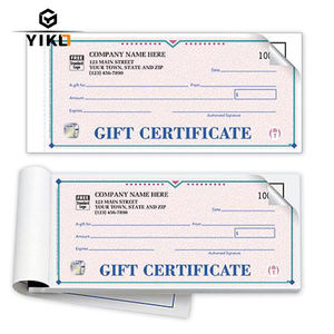 Cheques de Seguridad Personalizados con Impresión en Blanco, Cheques Bancarios de Papel Offset, Vales con Número PIN y Logotipo Personalizado para Escribir - Product Image 1