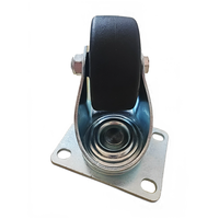 Roulettes pivotantes en métal pour chariot à plateforme, résistantes à la chaleur, roulettes et castors haute température