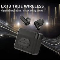Écouteurs intra-auriculaires sans fil LX13 True Wireless JL ANC avec indicateur de batterie LED 5.4, télécommande, boîtier de charge, étanchéité IPX5 et son Hi-Fi