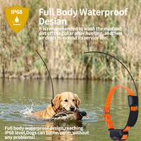 Rastreador GPS para Perros GUPTOMES con Dispositivo Portátil VHF de Largo Alcance de 15 KM - Collar Impermeable IP68, Rastreo en Tiempo Real de hasta 20 Perros