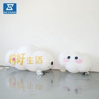 Modèle de nuage gonflable lumineux géant pour la publicité commerciale en extérieur, la décoration de scène de fête, accessoire de nuage gonflable