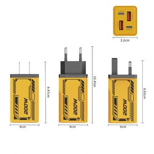 Cargador Eléctrico Mecha de 200W, Multi-Puerto, Doble Tipo-C, Carga Rápida, Compatible con Teléfonos Android y iPhone - Product Image 4