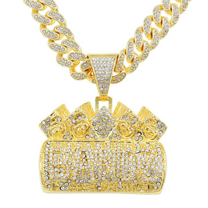 Nuevo Collar con Colgante de Letra Chapado en Oro y Plata, Estilo Hiphop Personalizado, Collar Moderno y Genial para Hombre, Joyería al por Mayor - Product Image 5