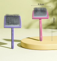 Outil de toilettage de fil de brosse de chien de longue broche en métal personnalisé de luxe pour les animaux de compagnie moyens et grands pour le toilettage de chats et de chiens