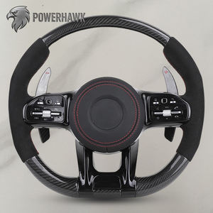 Alcantara roda kemudi olahraga serat karbon, untuk Mercedes Benz X164 X166 CLS W219 W204 W205 CLA X118 C118 C238 GL W212 C63 AMG - Product Image 1