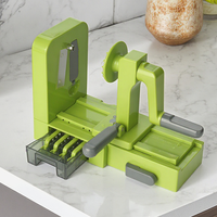 Beste Aanbieding Smile Mom B458 Plastic Spiralisnijder Eco-vriendelijke Groente- en Fruitspiraalsnijder/Hakker/Rasp met Roestvrijstalen Messen 1