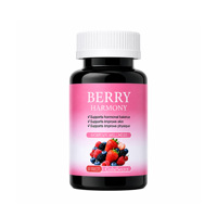 Tabletas Berry Harmony para el Bienestar Femenino, Extracto de Brote de Soja, Proantocianidina, Vitamina D3, Apoyo al Equilibrio Hormonal, Salud de la Piel