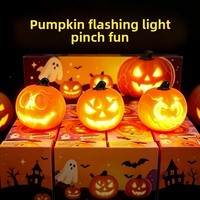 Jouets Squishy Citrouille d'Halloween en PVC, Anti-stress, pour l'Élimination de l'Anxiété, Jouet Sensoriel, Vente en Gros en Vrac, Direct Usine