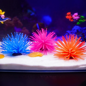 Ornement d'<span class=keywords><strong>oursin</strong></span> doux en silicone artificiel-Décor d'aquarium et aménagement paysager pour aquarium - Product Image 6