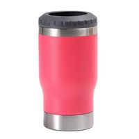 Mug à bière isotherme en acier inoxydable de 14 oz avec ouvre-bouteille et double couvercle, gobelet isotherme 4-en-1 pour canettes avec double couvercle