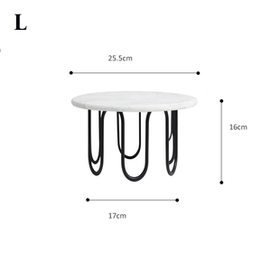 Soporte para servidor de pastel de último diseño con acabado de primera calidad y usos ocasionales con patas redondeadas doradas en nuevo estilo - Product Image 4