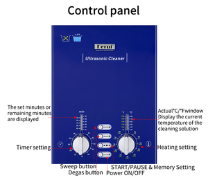 2.2L Lít Siêu Âm Tắm Sạch Hơn Đồ Trang Sức Đồng Hồ Ống Tiêm Vòng Nha Khoa 60W 40Khz Xách Tay Siêu Âm Sạch Hơn - Product Image 2