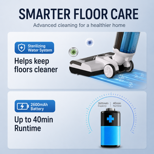 OEM Cordless Wet <b>Dry</b> Vacuum Cleaner 12KPa Brushless Floor Washer Vacuum <b>Mop</b> Combo Hard Floor Cleaner Factory Supply - Product Image 4