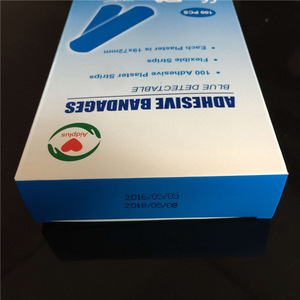 Pansements adhésifs détectables bleus 72x19mm, bandes de plâtre flexibles pour usage médical et alimentaire, certifiés CE - Product Image 5