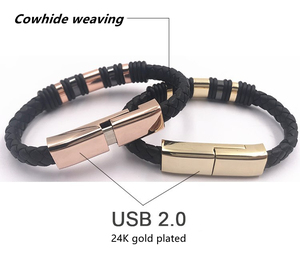 Vendita calda 22.5 centimetri trasporto Marittimo A Corto di Ricarica <span class=keywords><strong>USB</strong></span> Cavo Dati Per Il <span class=keywords><strong>Iphone</strong></span> Tipo C <span class=keywords><strong>Micro</strong></span> Caricatore Cavo <span class=keywords><strong>USB</strong></span> Braccialetto di Cuoio - Product Image 2